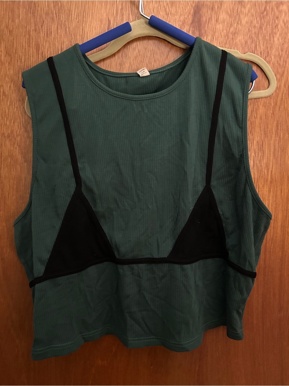 Fashion Brand Company Ribbed Cropped "Bikini" Tank Top
